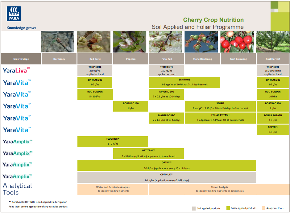 Yara's Cherry Crop Nutrition Programme