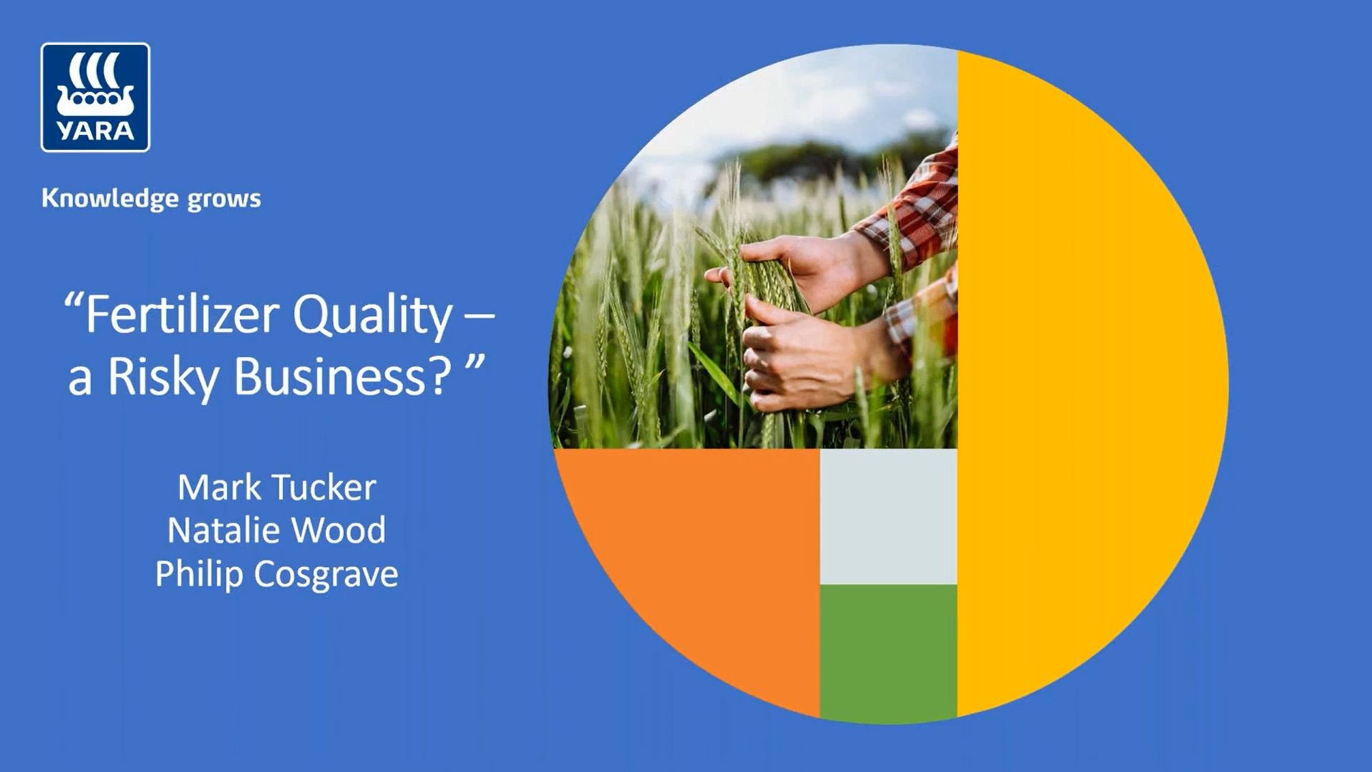  In this webinar, Yara UK's Head of Agronomy, Mark Tucker is joined by Natalie Wood, Yara's Arable Agronomist and Philip Cosgrave, Yara's Grassland Agronomist to discuss what farmers can do to minimise risk this autumn.