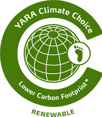 Yara Climate Choice Renewable-Based Lower Carbon Fertilisers stamp