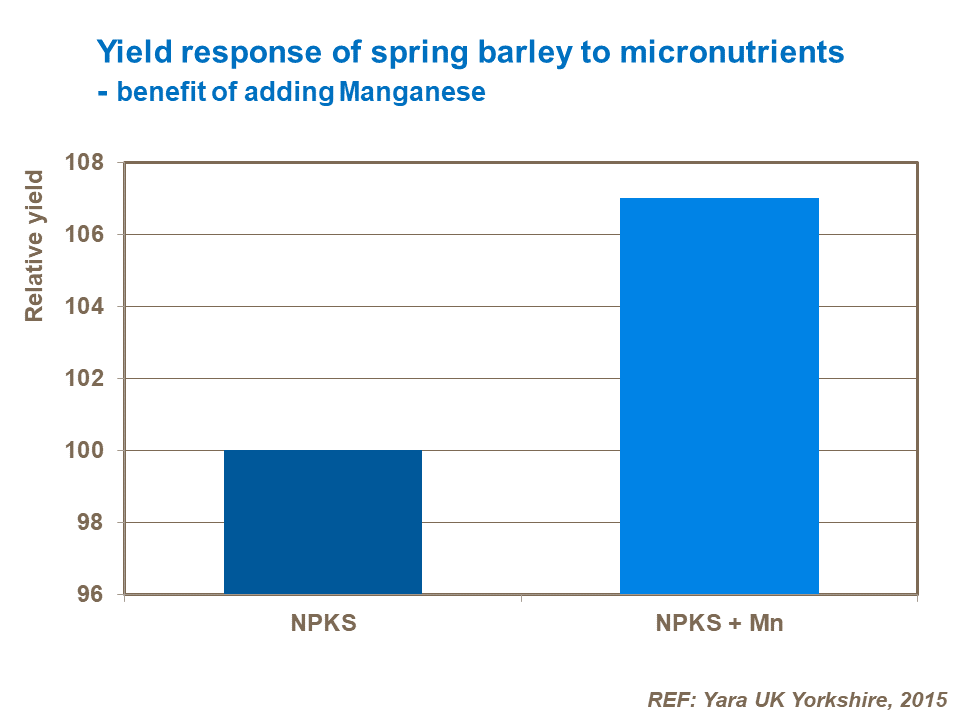 Yield response of spring barley to micronutrients - Mn.png